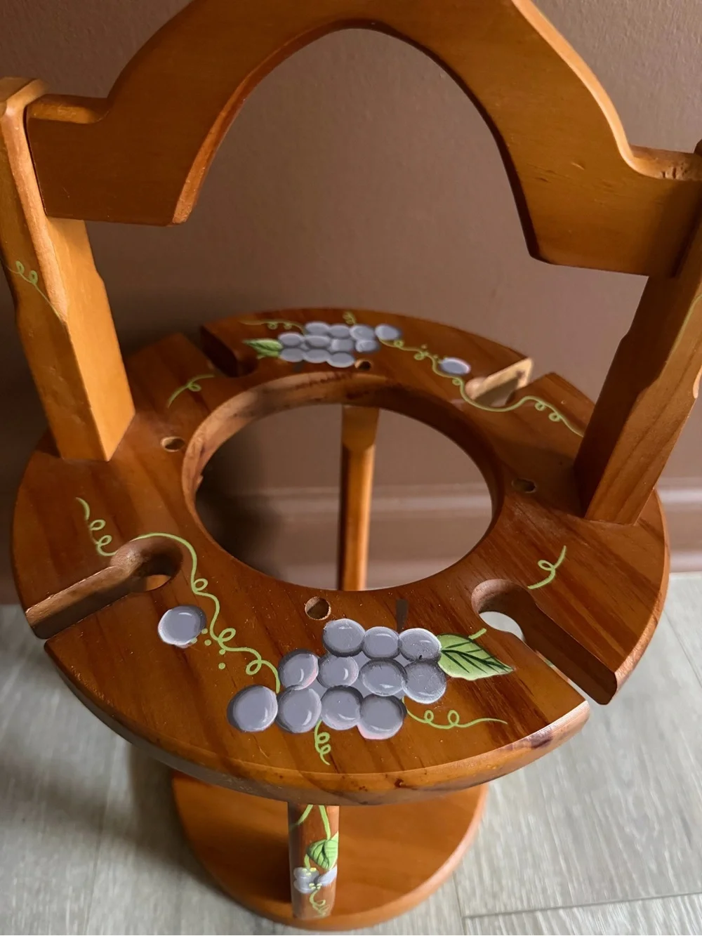Wooden Wine Glass Holder